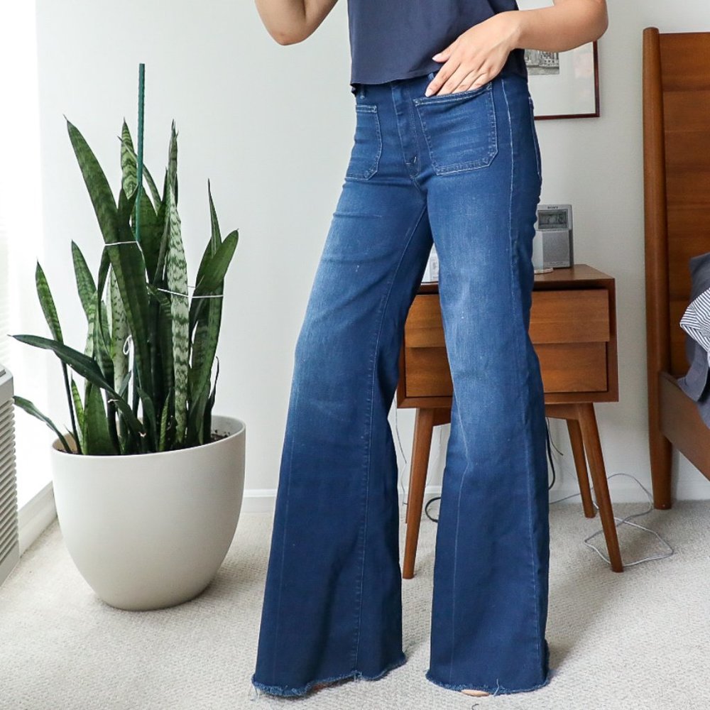 MOTHER Denim super wide leg jeans